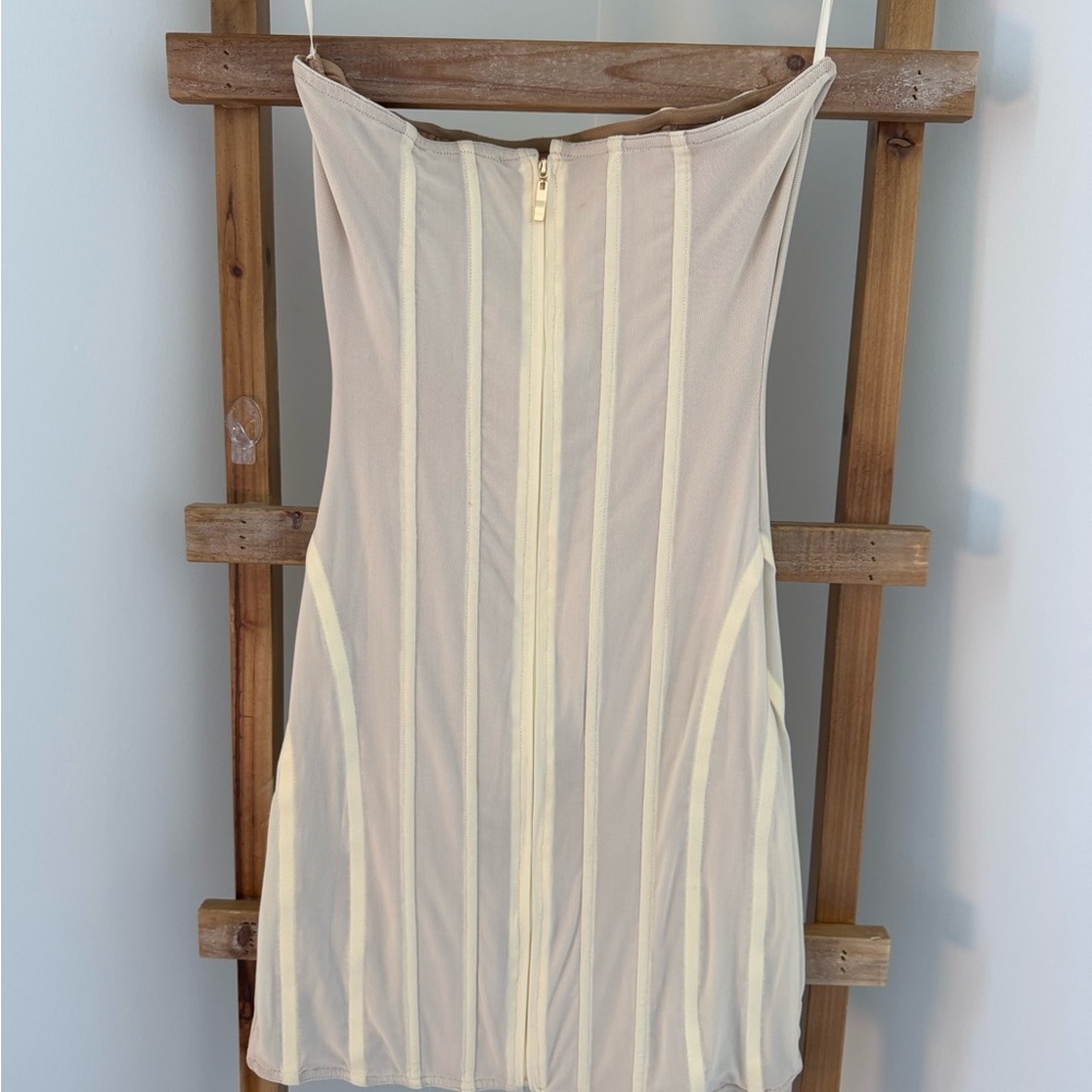 JLUXLABEL Strapless Nude Mini Dress - Picture 3 of 6